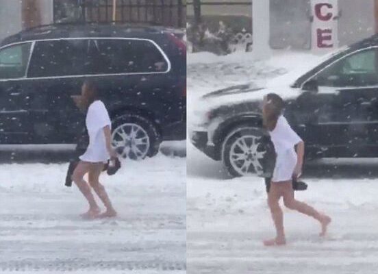 WATCH: Cheating Wife Caught Running Home In The Snow. Try not to gasp when you see the VIDEO