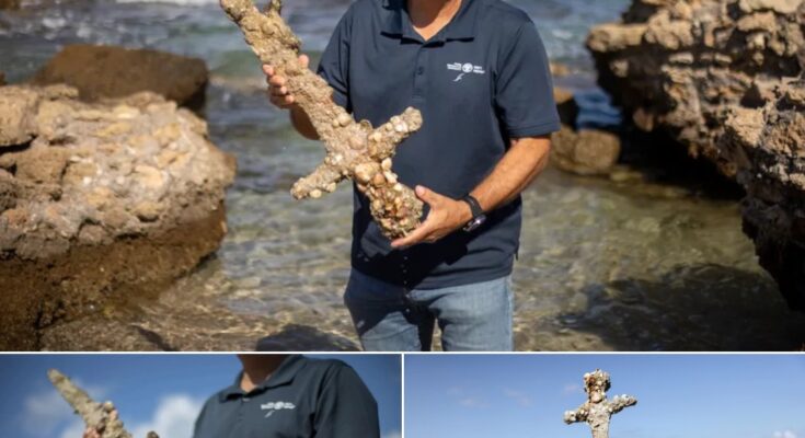 Israeli Scuba Diver Unearths Ancient Crusader Sword in the Mediterranean